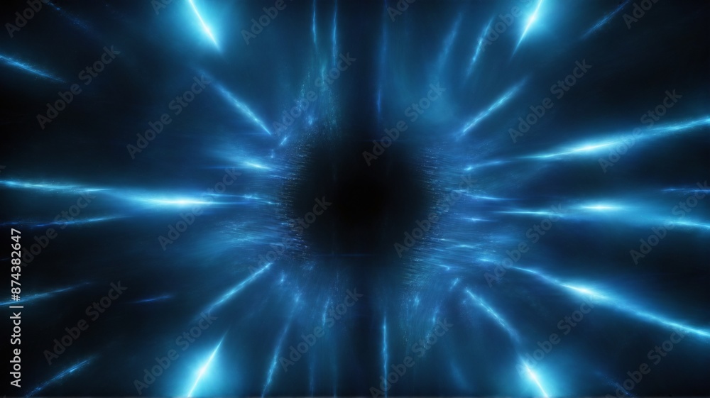 A Futuristic Light Tunnel, A mesmerizing abstract artwork depicting a futuristic hyperspace jump through a tunnel of vibrant blue light. Streaks of energy converge on a dark void. A Futuristic Light Tunnel, A mesmerizing abstract artwork depicting a futuristic hyperspace jump through a tunnel of vibrant blue light. Streaks of energy converge on a dark void.