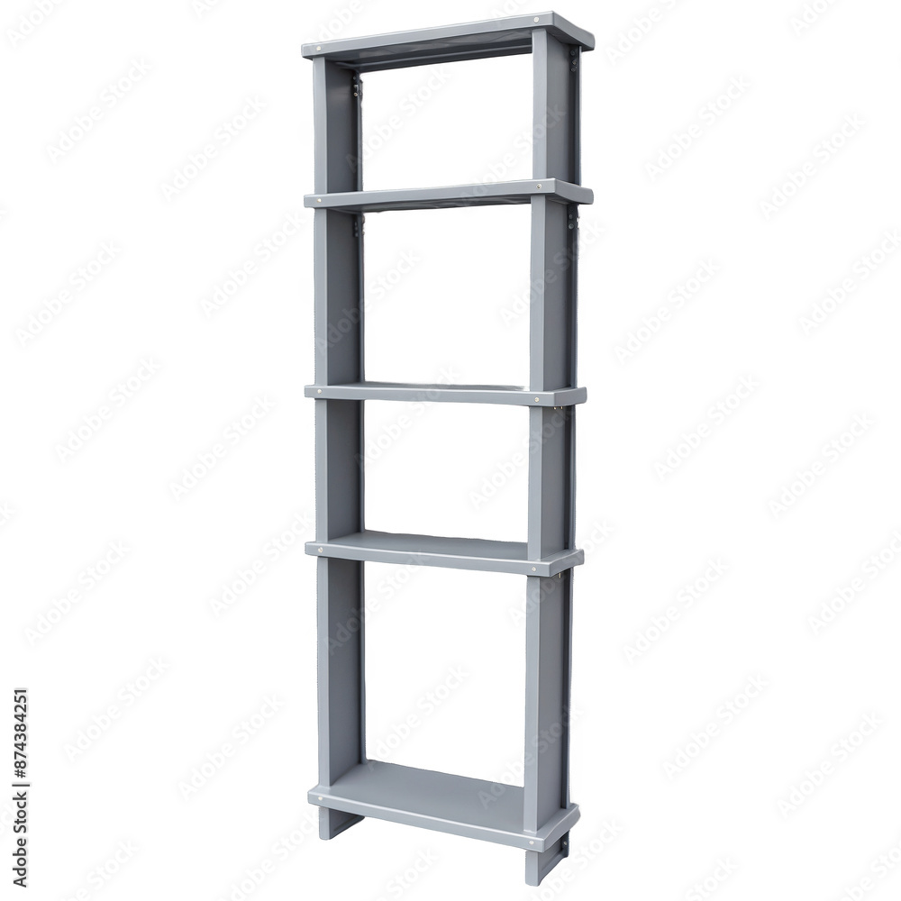 The garage shelf is made of sy grey material and has adjustable shelves to accommodate different sized objects.. The garage shelf is made of sy grey material and has adjustable shelves to accommodate different sized objects..