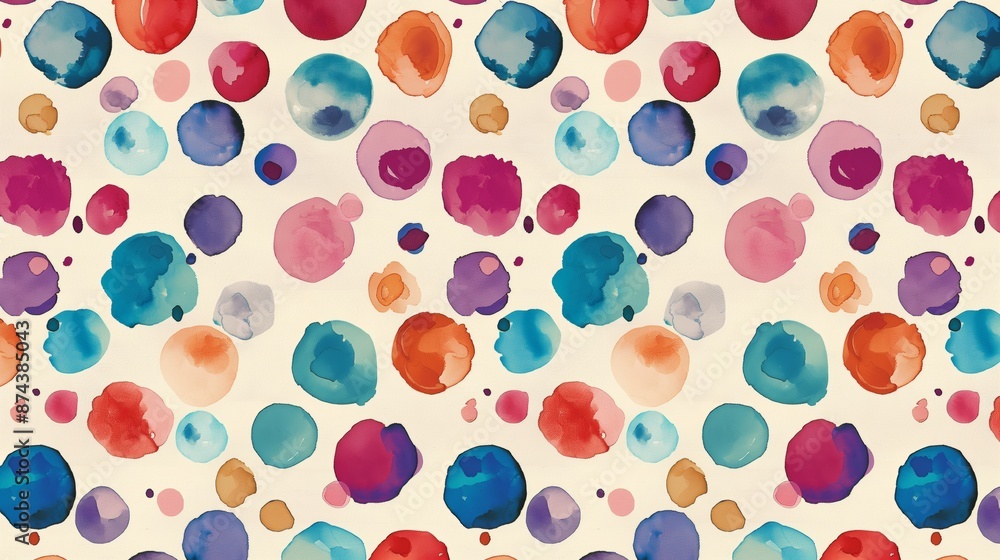 Colorful Polka Dot Pattern Colorful Polka Dot Pattern