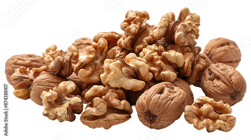 Walnuts on a transparent background