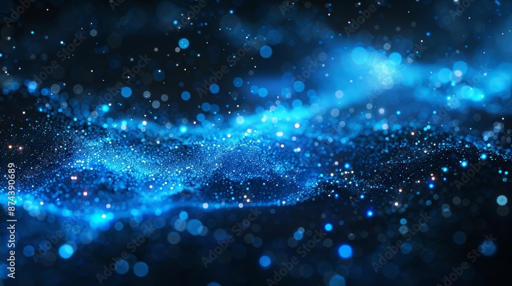 Futuristic Digital Background with Glowing Particles for Tech Concepts Generative AI Futuristic Digital Background with Glowing Particles for Tech Concepts Generative AI