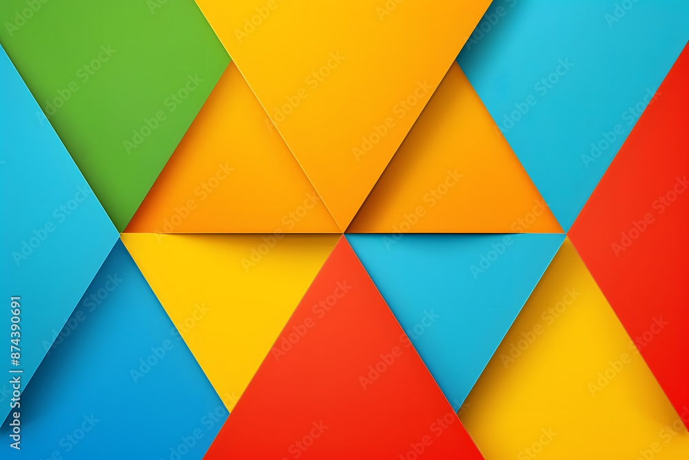 3D Abstract colorful triangle wallpaper background. 3D Abstract colorful triangle wallpaper background.