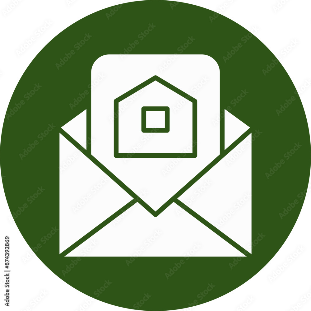 Latterbox Glyph Green Circle Icon Latterbox Glyph Green Circle Icon