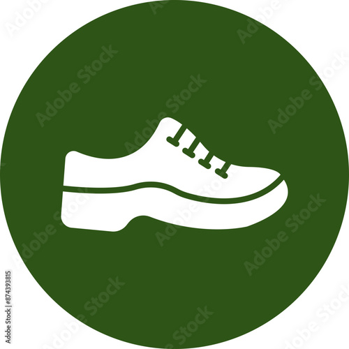 Acrobat Glyph Green Circle Icon