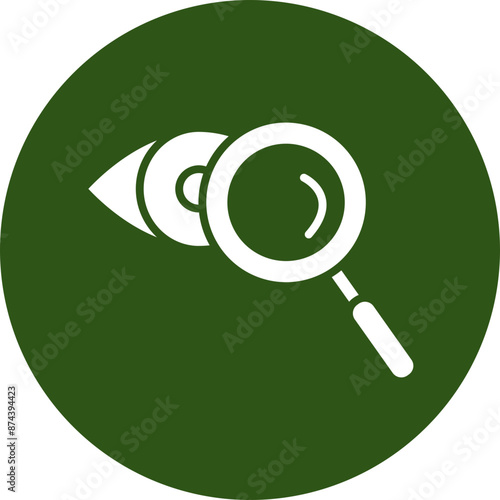 Detection Glyph Green Circle Icon