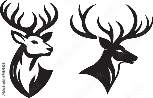 Deer head silhouette