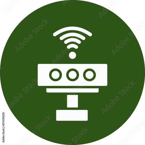 Kinect Glyph Green Circle Icon