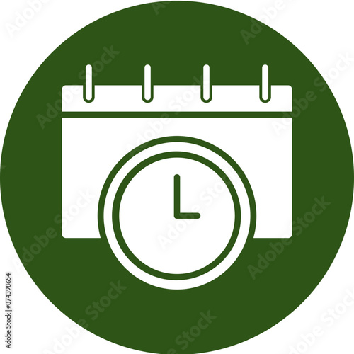 Term Glyph Green Circle Icon