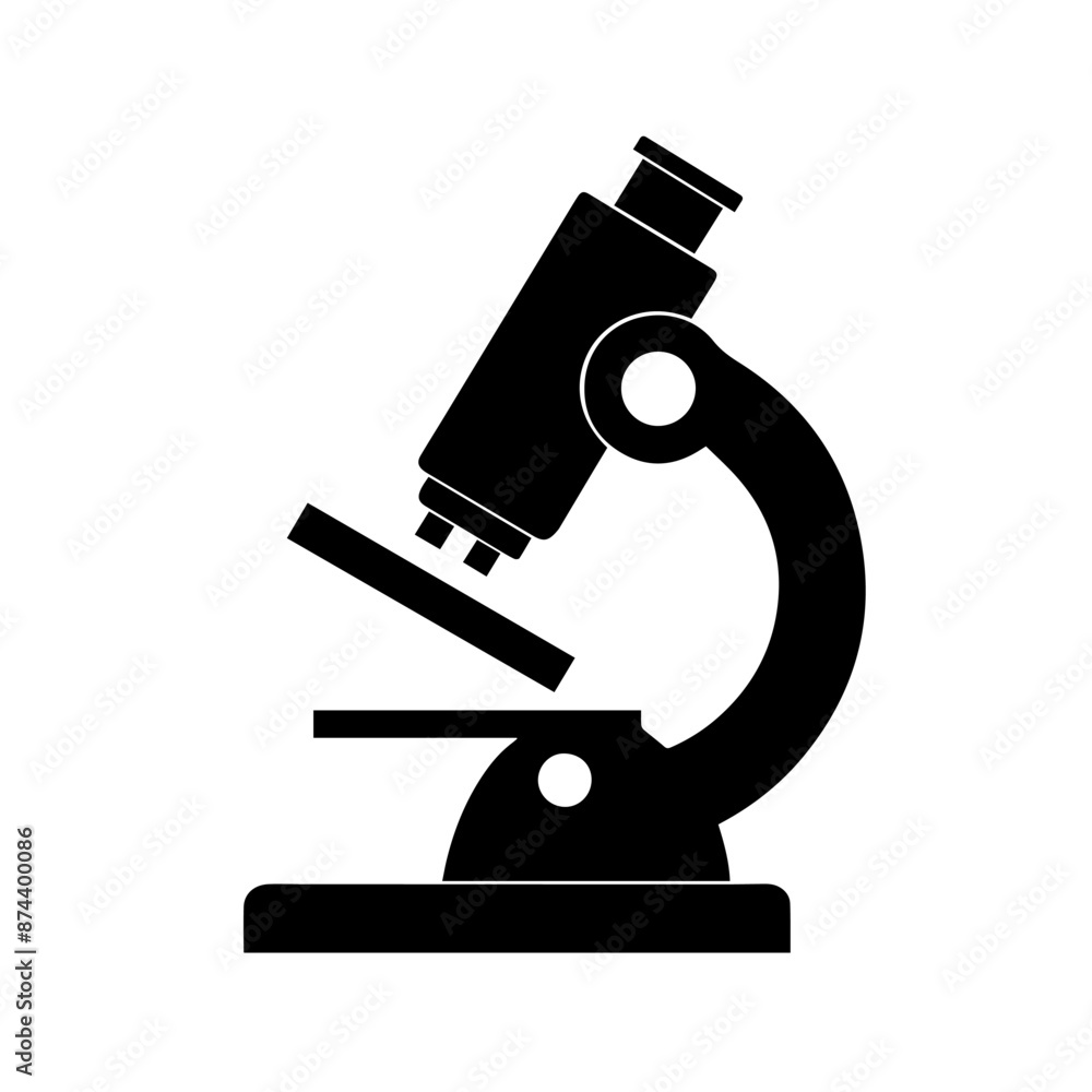 Microscope icon over white background. Vector illusration design. Microscope icon over white background. Vector illusration design.