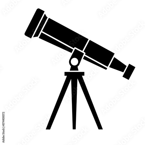 Telescope icon. Simple illustration of telescope vector icon for web