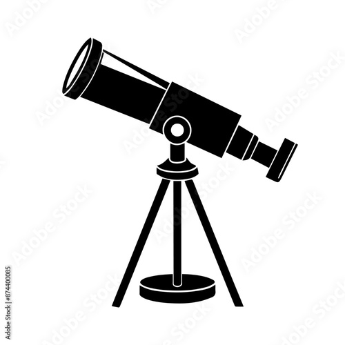 Telescope icon. Simple illustration of telescope vector icon for web