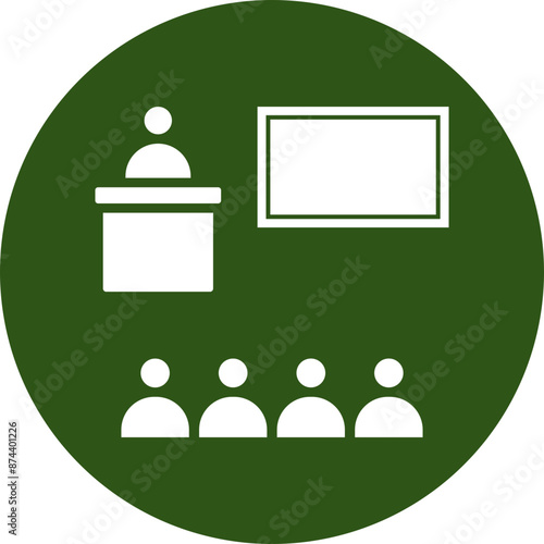 Class Glyph Green Circle Icon