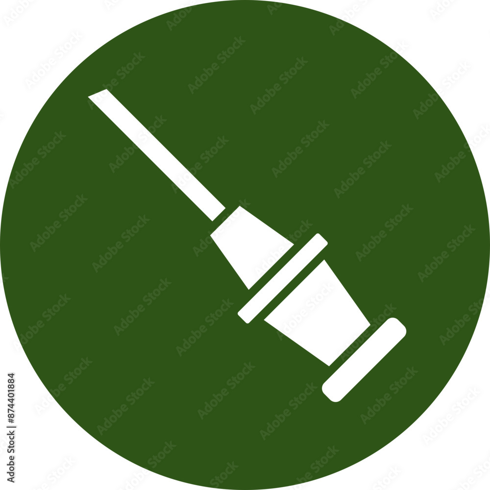 Catheterizaton Vector Glyph Green Circle Icon Catheterizaton Vector Glyph Green Circle Icon