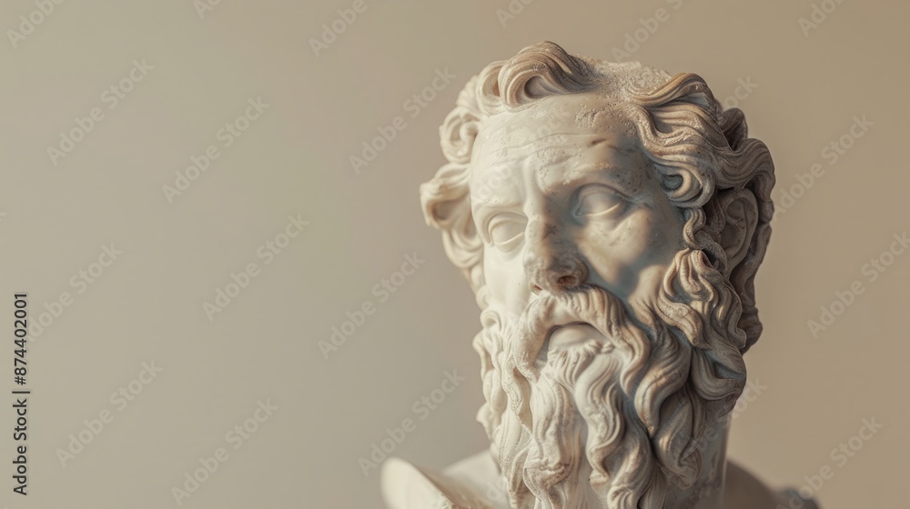 Timeless Wisdom of a Greek Philosopher in Marble Timeless Wisdom of a Greek Philosopher in Marble