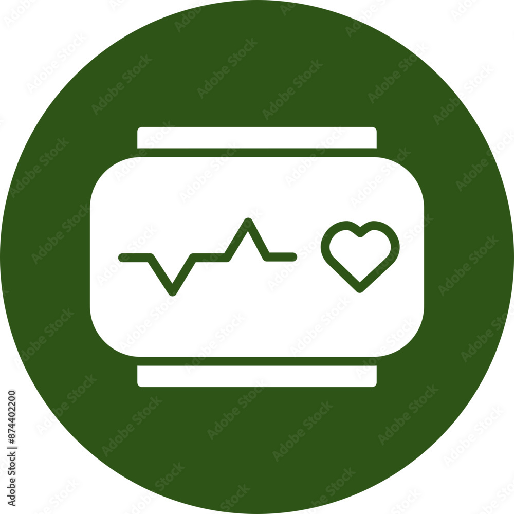 Bpm Vector Glyph Green Circle Icon Bpm Vector Glyph Green Circle Icon