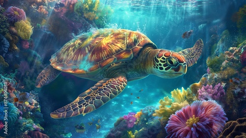 underwater realm was a hidden paradise  teeming with life and color