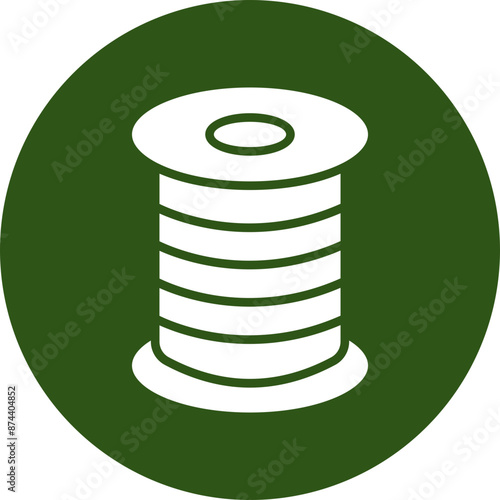 Filament Glyph Green Circle Icon
