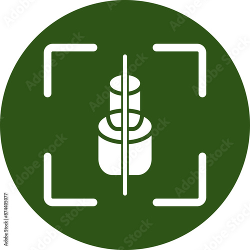 Prototyping Glyph Green Circle Icon