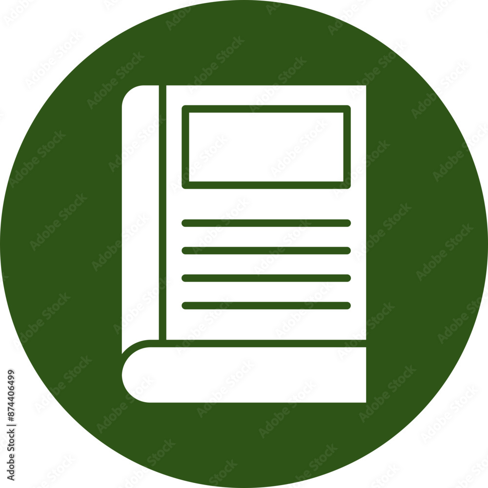 Education Glyph Green Circle Icon Education Glyph Green Circle Icon