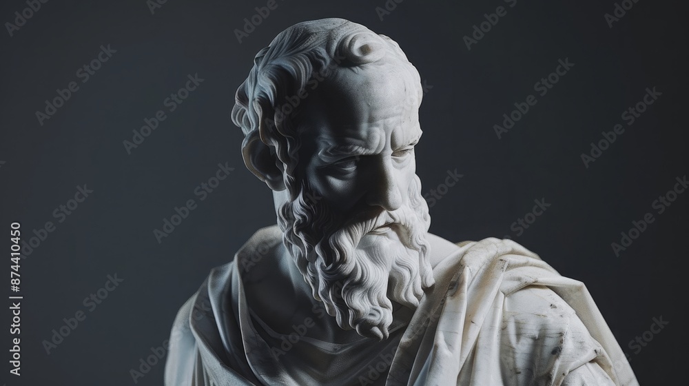 Majestic Marble Effigy Celebrating the Legacy of Geometry's Founding Father Majestic Marble Effigy Celebrating the Legacy of Geometry's Founding Father