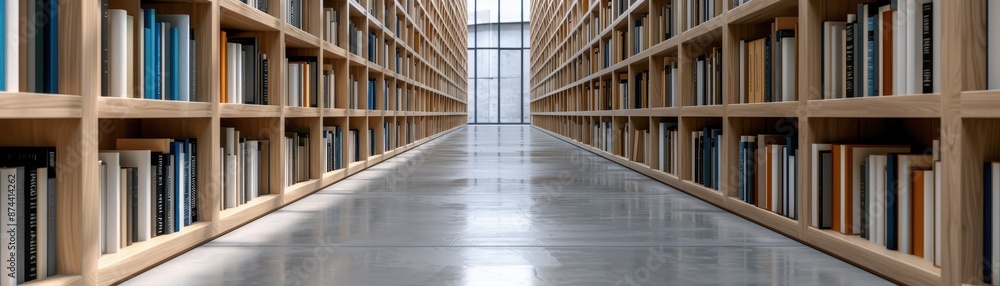 Bookshelves as pipes in a massive knowledge organ Bookshelves as pipes in a massive knowledge organ