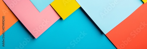 a colorful background with a blue, yellow and pink triangle pattern on it's side Free Download a colorful background with a blue, yellow and pink triangle pattern on it's side - GFXLoad