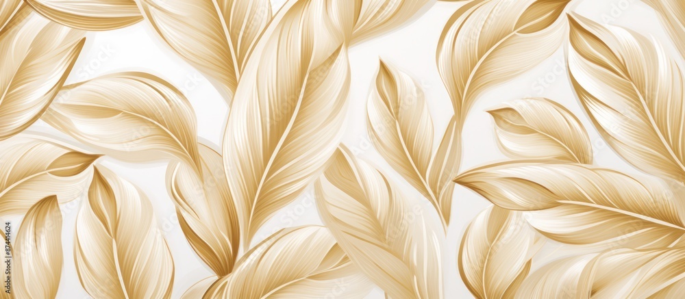 gold illustration leaves gold illustration leaves