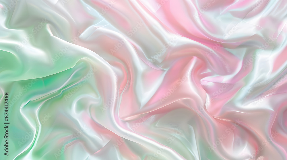 The texture of iridescent soft white pink and green white silk. Colorful elegant. Space for design. Matte, shimmer.Template. Empty. Rough, grain. Christmas, Valentine, Birthday, Mother's Day design The texture of iridescent soft white pink and green white silk. Colorful elegant. Space for design. Matte, shimmer.Template. Empty. Rough, grain. Christmas, Valentine, Birthday, Mother's Day design