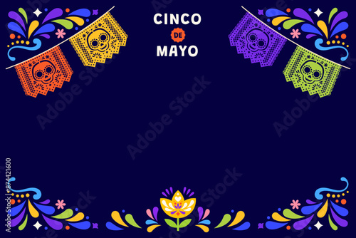Background for mexican cinco de mayo celebration © byMechul