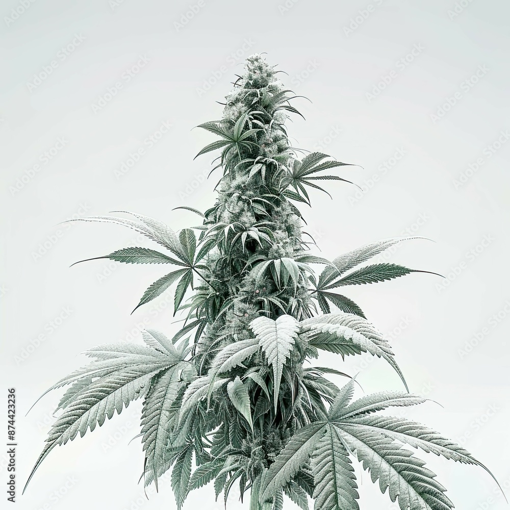 bush plant isolated on a white background bush plant isolated on a white background