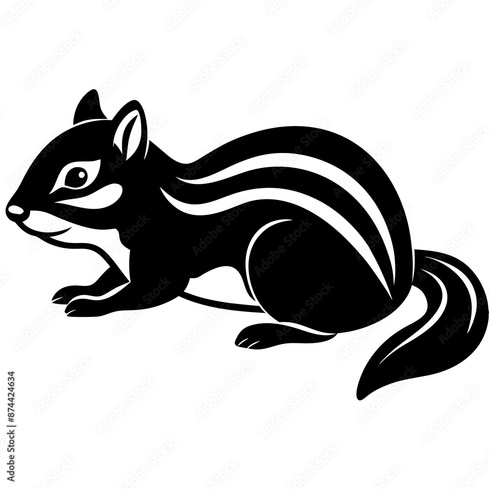Chipmunk rat icon vector illustration Chipmunk rat icon vector illustration
