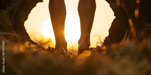 Prehistoric tribal leaders legs near cave in early human societys fire. Concept Prehistoric Societies, Tribal Leaders, Cave Dwellings, Fire, Ancient Civilizations