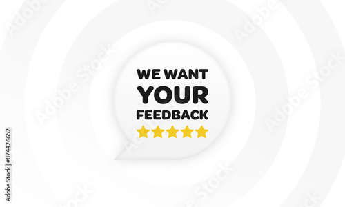 We want your feedback vector banner