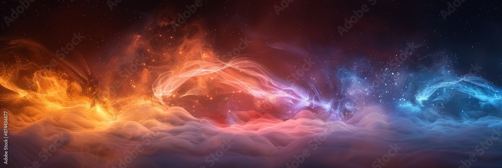 Vibrant Abstract Background for Music Festival or Party Decor Generative AI Vibrant Abstract Background for Music Festival or Party Decor Generative AI
