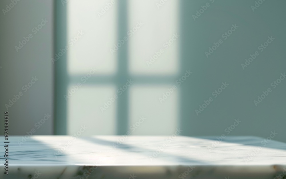 Elegant Minimalist White Marble Table in Luxurious Interior Setting with Soft Natural Light and Blue White Color Scheme Elegant Minimalist White Marble Table in Luxurious Interior Setting with Soft Natural Light and Blue White Color Scheme