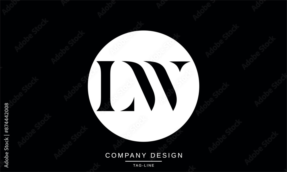 LW, WL Abstract Letters Logo Monogram design Font Icon Vector Initials Symbol LW, WL Abstract Letters Logo Monogram design Font Icon Vector Initials Symbol