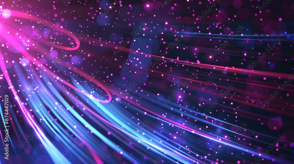 Abstract Glow: Cosmic Light Trails Abstract Glow: Cosmic Light Trails