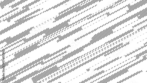 Black and white abstract background pattern. Sport pattern for jersey printing. Fully editable vector element. Vector Format Illustration 
