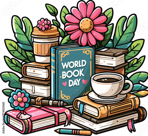 National Book Lovers Day, August 9 Vector Illustration for Celebrating Book Lovers Day.
