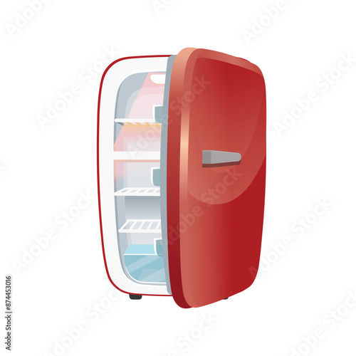 Fridge. retro refrigerator