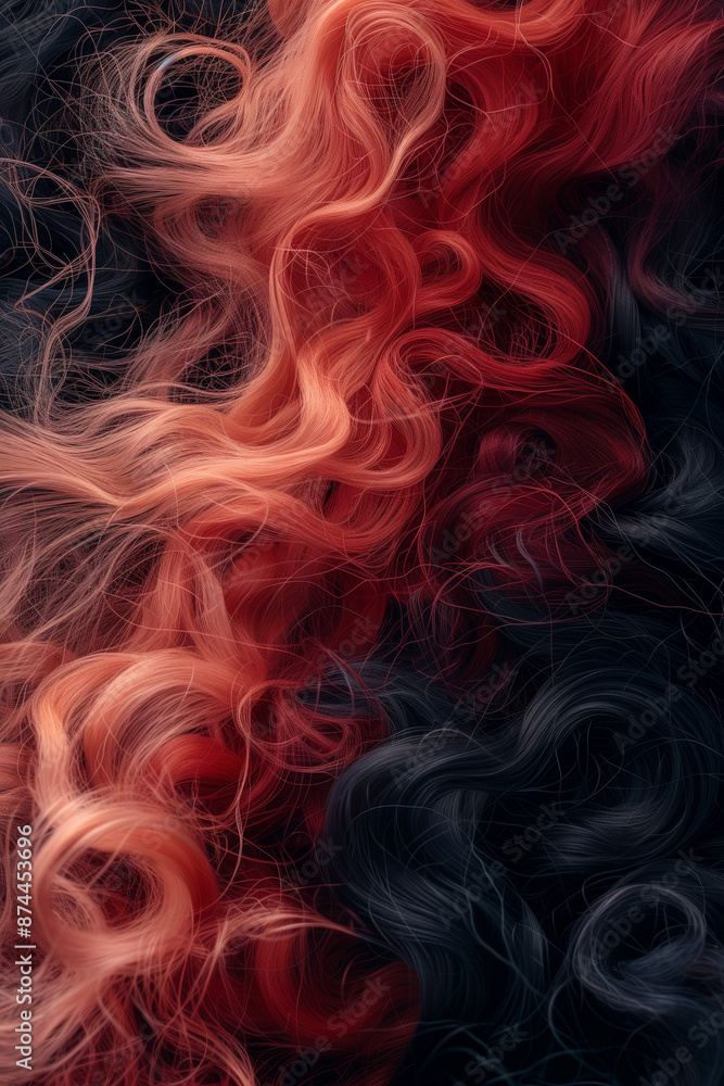 Fototapeta premium colorful hair for wigs