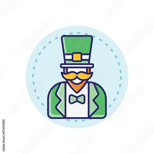 Leprechaun vector icon