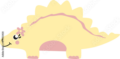 Pretty Girly Dinosaur Graphic