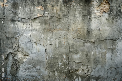 cracked concrete vintage wall background old wall