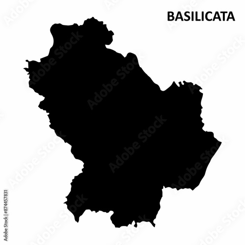 Basilicata silhouette map