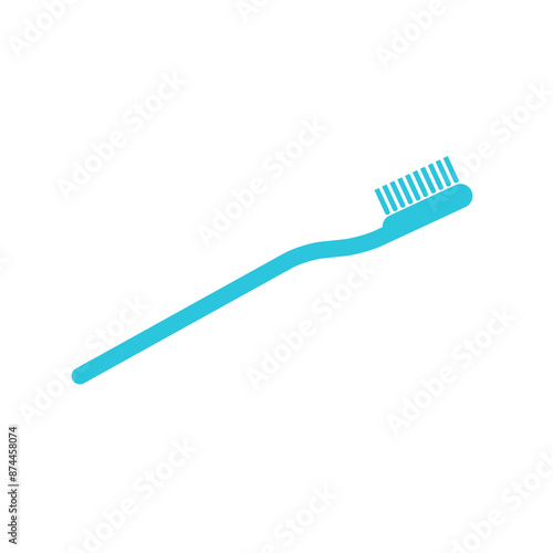 Toothbrush icon. Isolated on white background. From blue icon set.