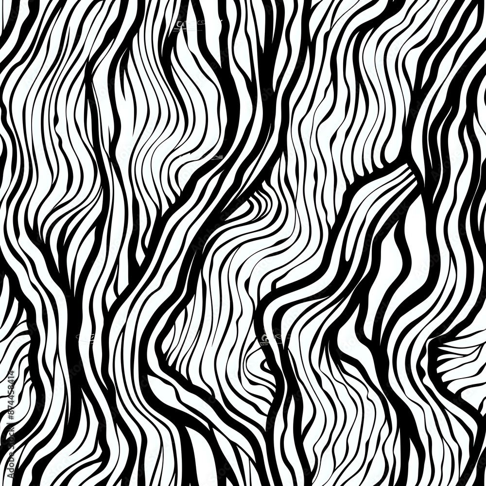 Dark Green Seamless Pattern with Swirling Veins Dark Green Seamless Pattern with Swirling Veins