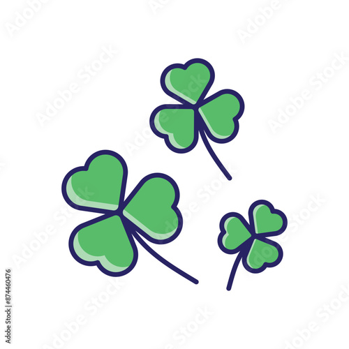 Clovers vector icon