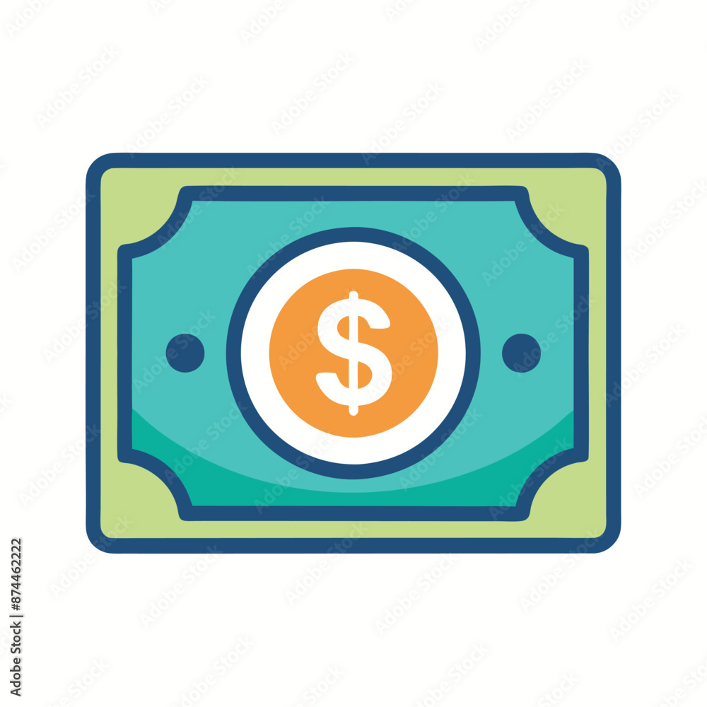 Cash Money Dollar Vector Illustration Icon for UI Design Web Development Cash Money Dollar Vector Illustration Icon for UI Design Web Development