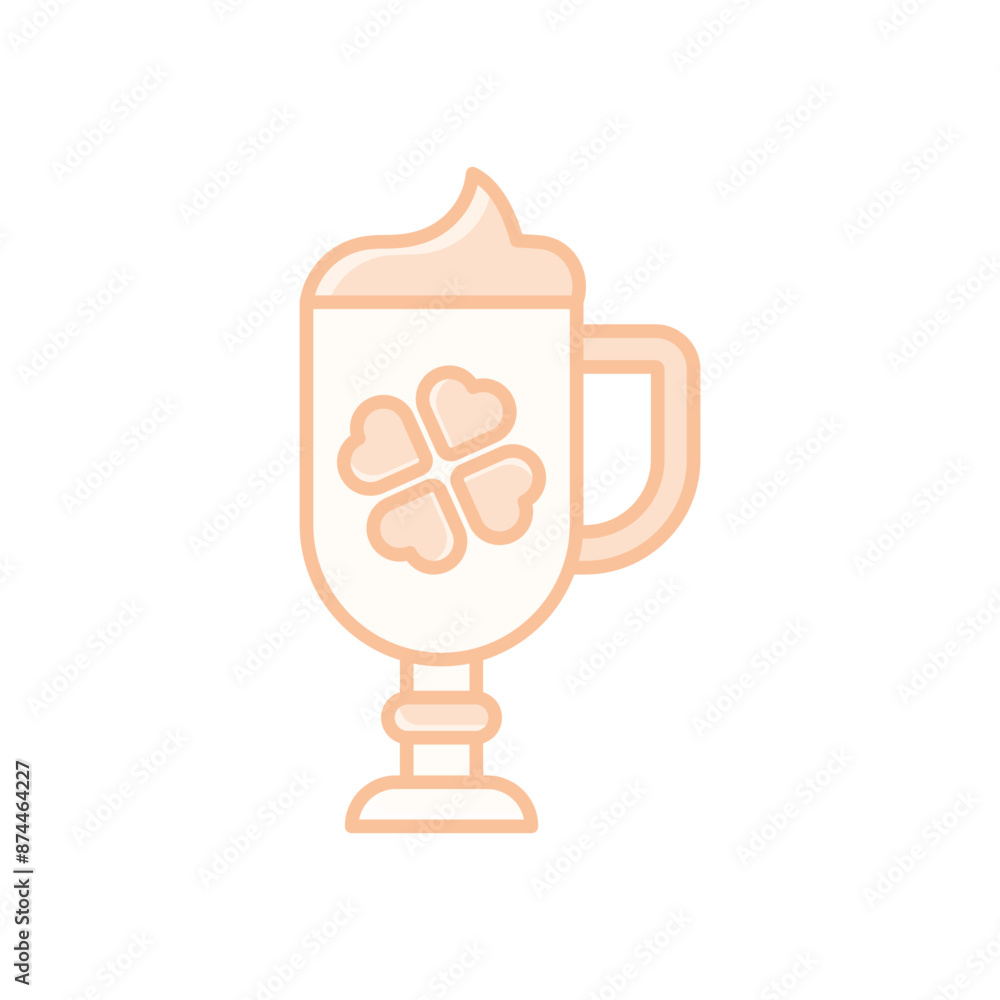Irish Coffee vector icon Irish Coffee vector icon